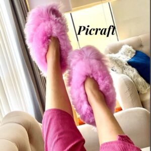 slippers – Alpaca fur slippers – home slippers – very soft touch